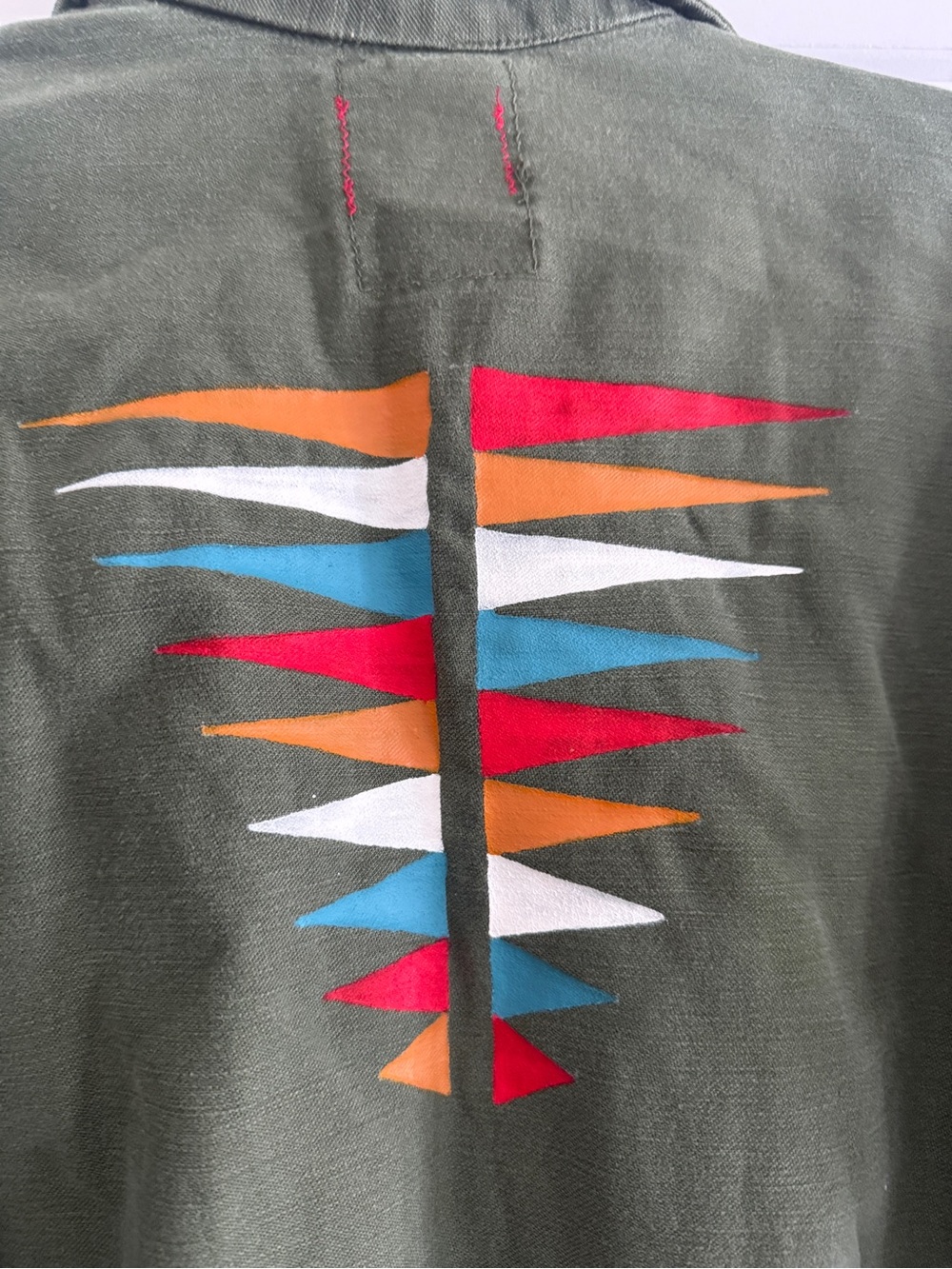 HTC Hollywood trading company handpainted Monica Jacket Southwestern Trim XS